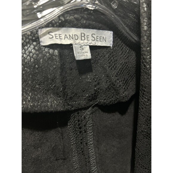 See‎ and Be Seen Black Moto Jacket In Python Print Size Small - Picture 6 of 6